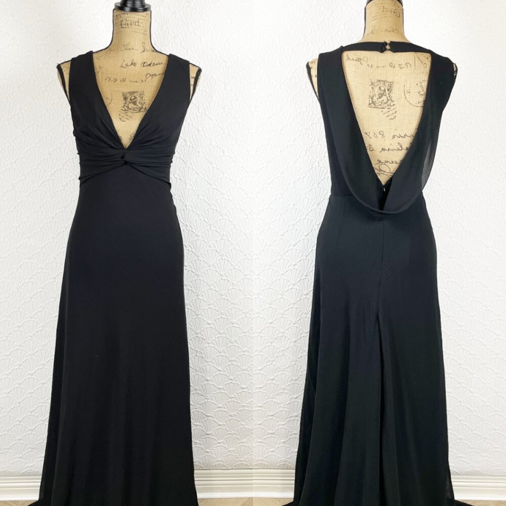 Lulu's Elegant Black Sleeveless Maxi Dress